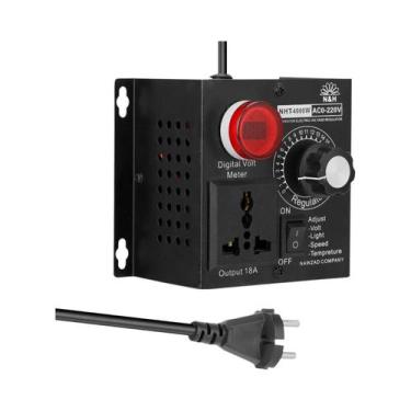 Imagem de Regulador De Voltagem AC Compacto E Ajustável 4000W 220V Com Controle 