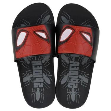 Imagem de Chinelo Grendene Kids Slide Spider Man Preto, Preto, Vermelho, Branco,