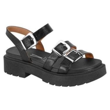 Imagem de Sandália Papete Fem Flat Tratorada C/ Fivela Vizzano 6499121-Feminino