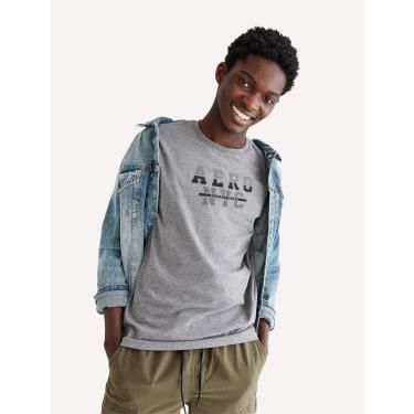 Imagem de Camiseta Aeropostale Aero NYC Logo Mescla Médio-Masculino