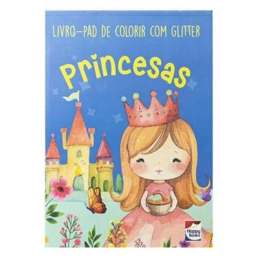 Imagem de Livro-Pad De Colorir Com Glitter: Princesas