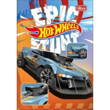 Imagem de Caderno Brochura Costurado Pequeno 1/4 Hot Wheels 48 Folhas - Tilibra,