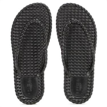 Imagem de Chinelo Brizza Arezzo Tira Marrocos Preto - Feminino-Feminino