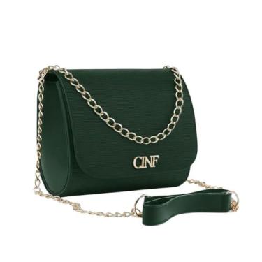 Imagem de Bolsa Feminina Pequena De Lado E Transversal Tira Colo Corrente Cor:Ve