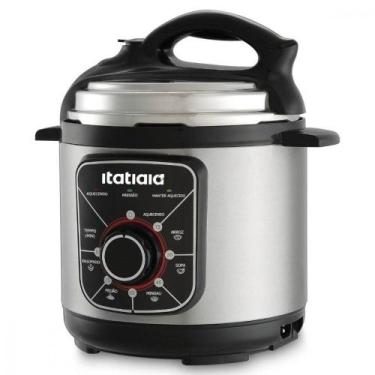 Imagem de Panela De Pressão Elétrica Itatiaia Essencial 900w 5L Inox/preto 220V,
