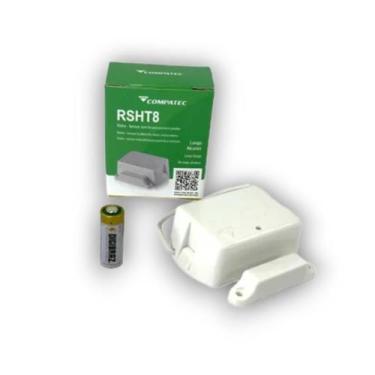 Imagem de Sensor de Abertura Sem Fio Compatec RSHT8 433MHz Magnético