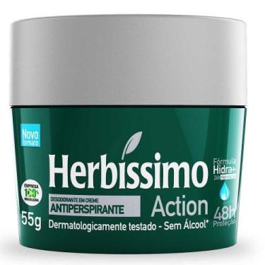 Imagem de Desodorante em Creme Herbíssimo Action Antiperspirante 48h sem Álcool 