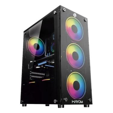 Imagem de Gabinete Gamer Gb1749 Hayom Com 4 Fans Mid Tower Adicionar aos favorit