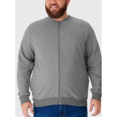 Imagem de Jaqueta Bomber Moletom Malwee 1000094107 Masculina Plus Size Flanelada