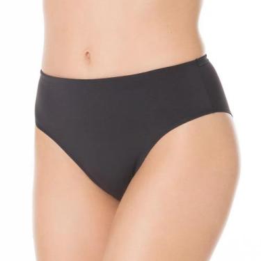 Imagem de Calcinha Cintura Alta Reforçada Liz Lingerie - Ref. 50231, Preto, GG