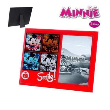 Imagem de Porta retrato 10x15 vertical de vidro - minnie disney - ETIHOME