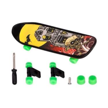 Imagem de Skate de Dedo C/ Acessórios Fingerboard Troca Truck Rodinhas - Art Bri