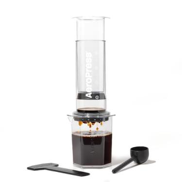 Imagem de AeroPress Clear XL prensa de café, grande French Press multifuncional, cafeteira manual estilo espresso e pour-over, preparo em 2 min, portátil para viagem e acampamento