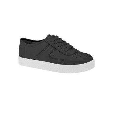 Imagem de Tênis Casual Feminino Moleca Confortável Original 5712.320, 38, Preto