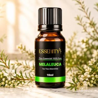Imagem de Óleo Essencial de Melaleuca 10ml 100% Puro – Cuidados com a Pele, Tea Tree Natural, Vegano, Aromaterapia – ESSENITY