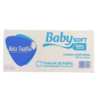 Imagem de Papel Interfolha Branco 2d 20x21 Com 2000 Folhas Baby