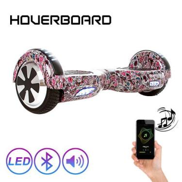 Imagem de Hoverboard Bluetooth 6,5 Caveira Mexicana Roxa Hoverboard