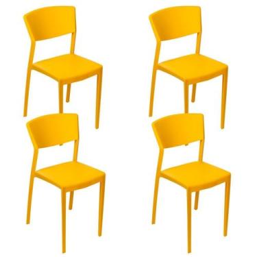 Imagem de Conjunto com 4 Cadeiras para Jardim Oui Amarelo/Limão Siciliano - Im I