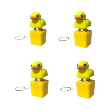 Imagem de Lanterna LED Recarregável Com Som Engraçado De Sapo E Pato, Chaveiro E