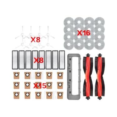 Imagem de Peças De Reposição Para Aspirador Robô Xiaomi X20 plus X20 X10 Plus: E