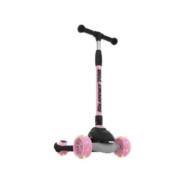 Imagem de Patinete Infantil 3 Rodas Bandeirante LED Pro Rosa, Rosa