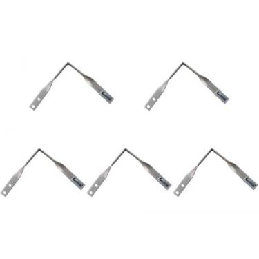 Imagem de Kit C/5 - Para-Raio Emenda Fita Aluminio''Cantoneira''7/8. - RAYCON