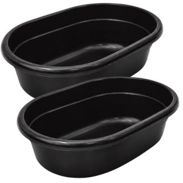 Imagem de Kit 2 Caixa Areia Glamour Preta Bandeja Higienica Gato Max G - FURACAO