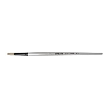 Imagem de Pincel Daler Rowney Graduate Round Redondo N°6 Cerda Natural de Pelo de Porco Cabo Longo