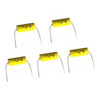 Imagem de dailymall 5 peças 2,2 uf 100 V capacitor divisor de frequência não polarizado