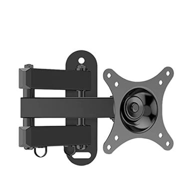 Imagem de Pkfinrd Suporte de parede ajustável de 10 kg de 14 a 32 polegadas para TV de painel plano suporte moldura de TV com inclinação de 20 graus com chave pequena para monitor de LED (cor: B)