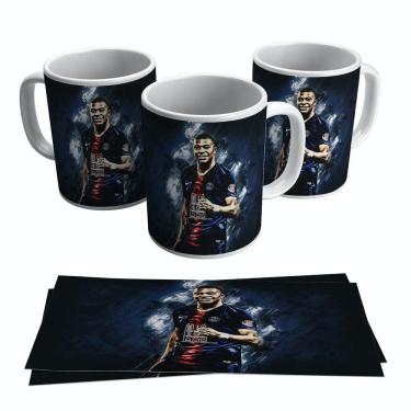 Imagem de Caneca Mabappé Jogador Psg França Francês 325ml