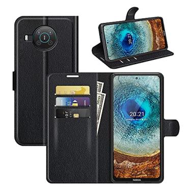 Imagem de YUNCHAO Caixa de telefone Para Nokia X10/X20 Litchi Texture Horizontal Flip Protective Case With Holder & Card Slots & Wallet capa para celular