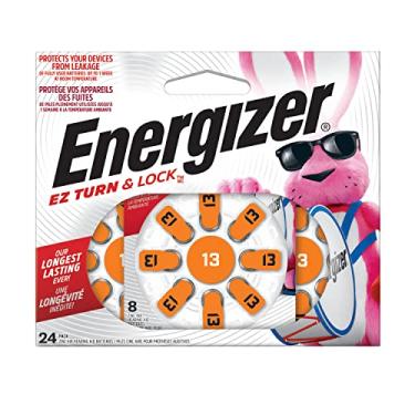 Imagem de Energizer AZ13DP-24 EZ Turn and Lock aparelho auditivo tamanho 13 baterias, pacote com 24