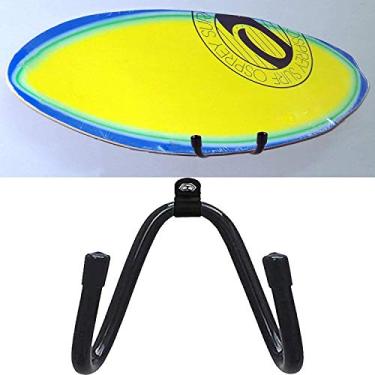 Imagem de Pmsanzay Suporte de parede para prancha de surf, para rack de armazenamento de esqui e snowboard, suporte de exibição de parede Wakeboard, suporte para cabides de parede de skate - não mais de 9 kg (10 kg) - com ferragens - preto