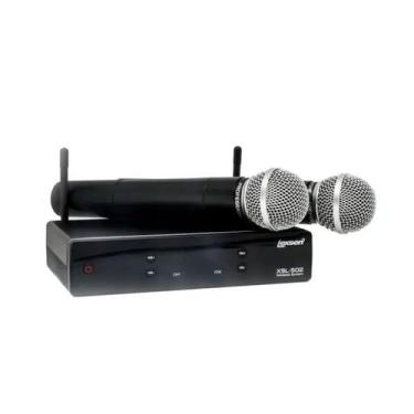 Imagem de Microfone Sem Fio Lexsen Xsl-502 Uhf Premium 2 Canais Frequencia Fixa