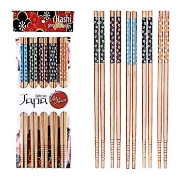 Imagem de Hashi de Bambu c/ 5 Pares - Art House
