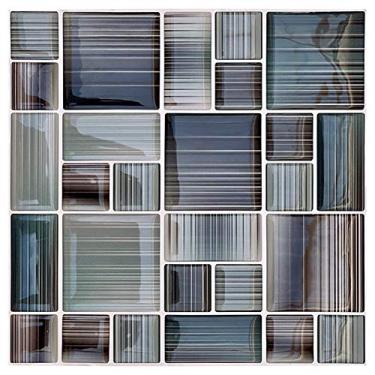 Imagem de Pastilha Adesiva Resinada, Efeito Riscado, 4 unidades, Cromo Sign