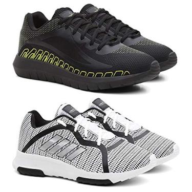 Imagem de Kit Tênis SPEED Conforto + Tênis Sport 4 Listras Corrida - Verde/Branco - 42