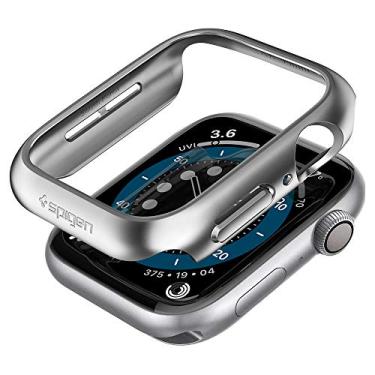 Imagem de Spigen Thin Fit projetada para capa de Apple Watch Série SE3/SE2/6/SE/5/4 44mm - Grafite