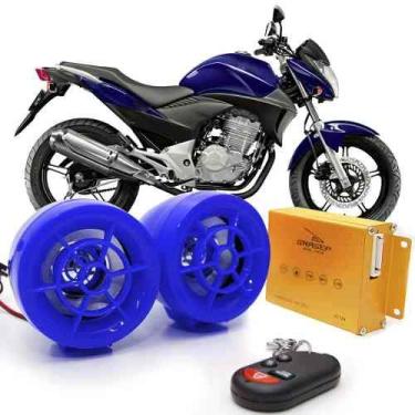 Imagem de Alarme Caixa De Som Mp3 Usb Rádio Fm Cartão Segurança P Moto