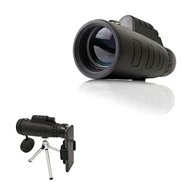 Imagem de Telescópio monocular 40x60, HD Optics Mini à prova d'água versão atualizada Monocular, para observação de pássaros ao ar livre para adultos, com suporte para smartphone e tripé