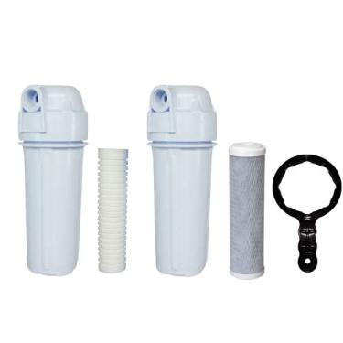 Imagem de 2 Filtros Para Caixa D'agua 1 Polipropileno 1 Carvão Ativado