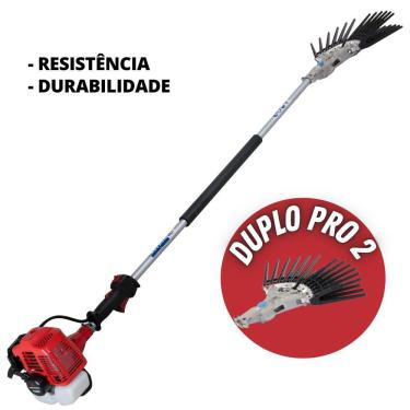 Imagem de KIT Derriçador Mãozinha de Café Duplo Pro 2 Nakashi com Haste Longa 1500mm e Motor de A...
