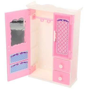 Barbie Roupeiro para Dollhouse, Móveis de Moda com Acessórios