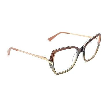 Imagem de ANA HICKMANN AH60038 G01 - Óculos de Grau Marrom Brilho