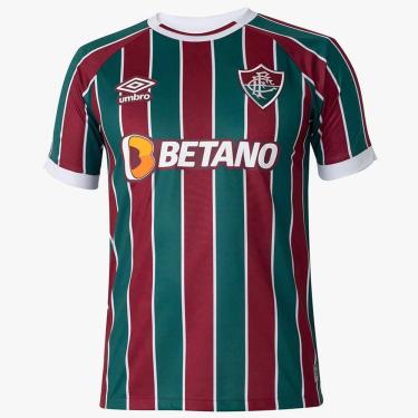 Imagem de Camiseta Fluminense Oficial I 23/24 s/n° Umbro Masculina - Verde e Vermelho