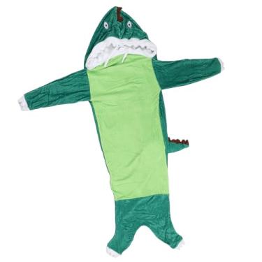 Imagem de Macacão de Dinossauro, Pijama Super Macio e Aconchegante de Flanela, Cobertor de Dinossauro Com Capuz, Saco de Dormir para Adultos e Crianças, Presente (XL)