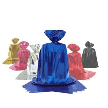 Imagem de Saco de presente metalizado 30x44 com 100 unidades (Azul)