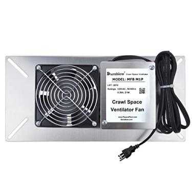 Imagem de Durablow Ventilador de ventilador de base espacial de aço inoxidável (prata de aço inoxidável, M1P)