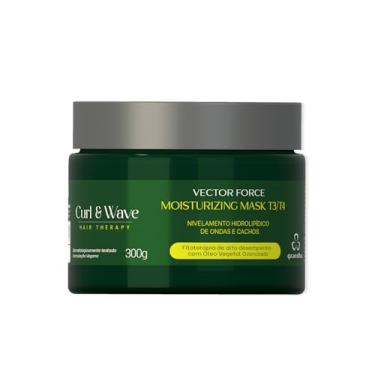 Imagem de Kit Grandha Vector Force Curl Wave para Cabelos Cacheados, Crespos e Ondulados (Mascara Capilar Moisturizing Mask T3/T4 300g)